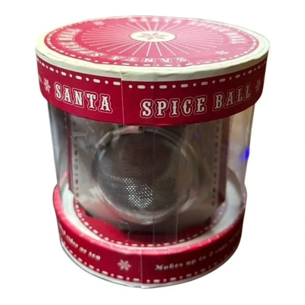 Williams Sonoma Santa Spice Ball Holiday Tea Infuser with Santa Charm
